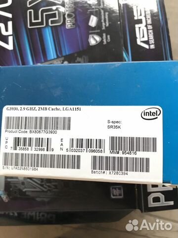 Материнская плата asus prime z270-p и celeron g393 Материнская плата asus prime z270-p и celeron g393