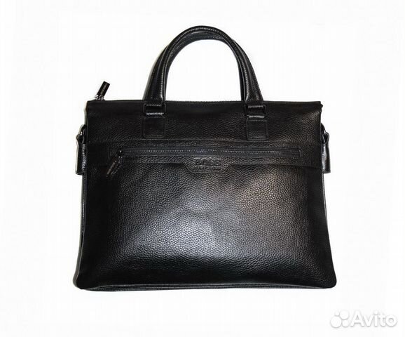 Мужская кожаная сумка H Boss black new А4 Мужская кожаная сумка H Boss black new А4