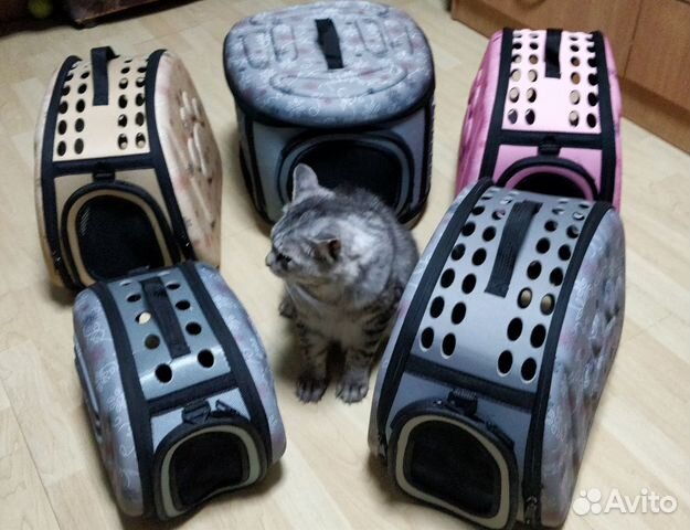 Складная сумка переноска для животных кошек собак купить на Зозу.ру - фотография № 1
