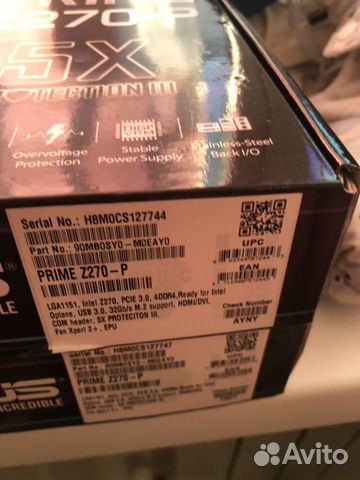 Материнская плата Asus prime z270-p Материнская плата Asus prime z270-p