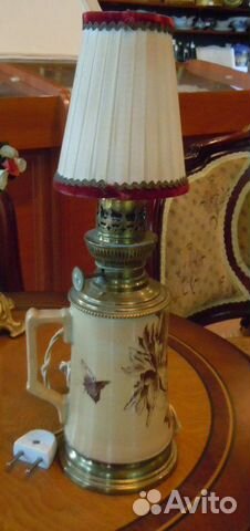 Антиквариат лампа интерьер