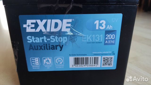 Новый Exide Start-Stop EK131 для Mercedes, BMW Новый Exide Start-Stop EK131 для Mercedes, BMW