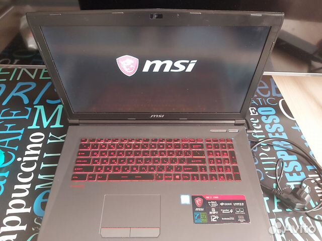 Игровой ноутбук MSI GV72 7RD-1401RU
