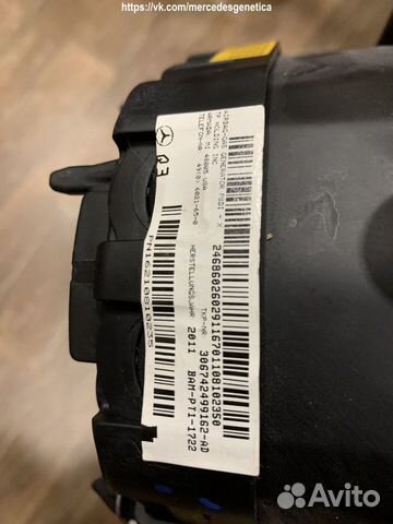 Подушка безопасности в руль Mercedes C-Class W204 Подушка безопасности в руль Mercedes C-Class W204