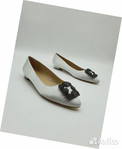 Балетки белые Manolo Blahnik Балетки белые Manolo Blahnik