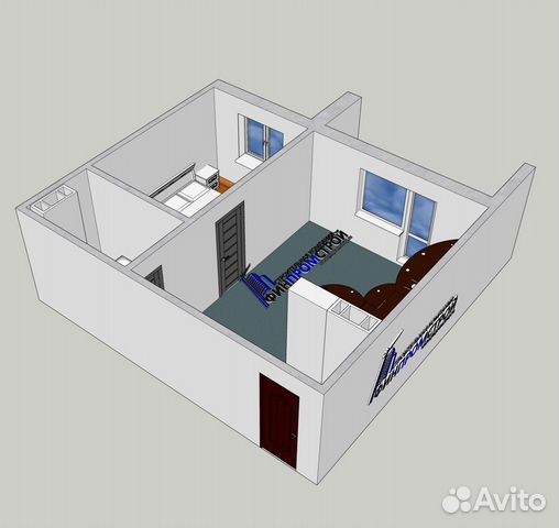 2-к квартира, 40.8 м², 7/10 эт.