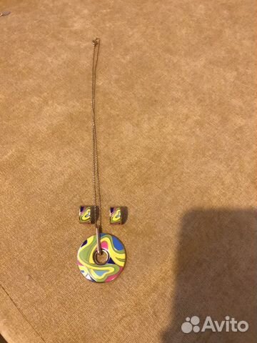 Набор бижутерии серьги кулон