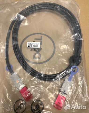 Кабель Dell W390D Extl Mini SAS to Mini SAS 2m SFF Кабель Dell W390D Extl Mini SAS to Mini SAS 2m SFF