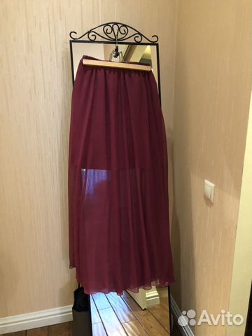 Юбка в пол. Шелковая