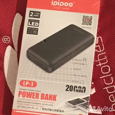Новый Оригинальный Внешний аккумулятор Power bank Новый Оригинальный Внешний аккумулятор Power bank