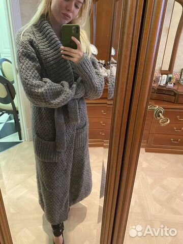 Кардиган вязаный с поясом Кардиган вязаный с поясом