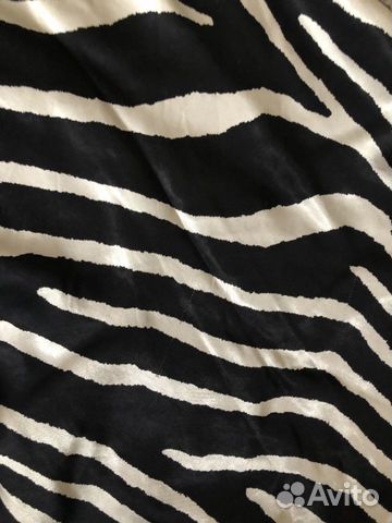 Юбка H&M атласная зебра 36