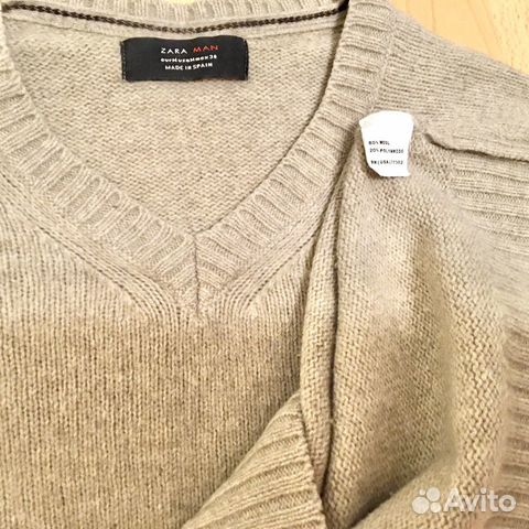 Пуловер Zara man M шерсть 80 Пуловер Zara man M шерсть 80
