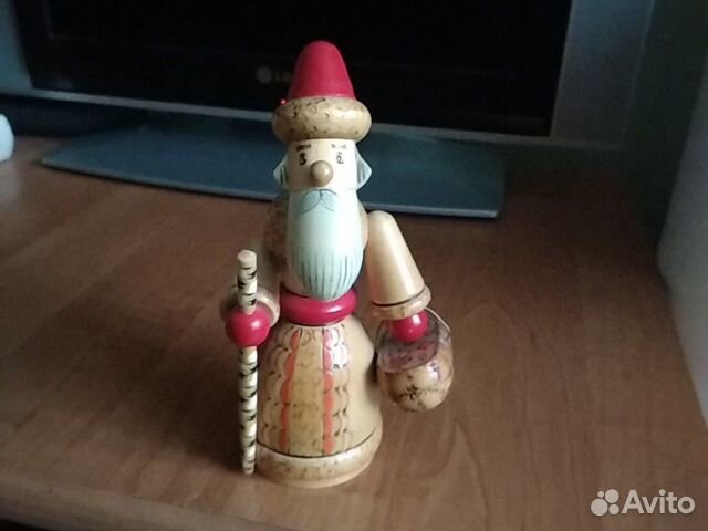 Фигурка грибника деревянная СССР
