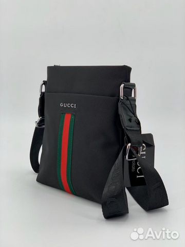 Новая мужская черная сумка планшет Gucci 3 модели