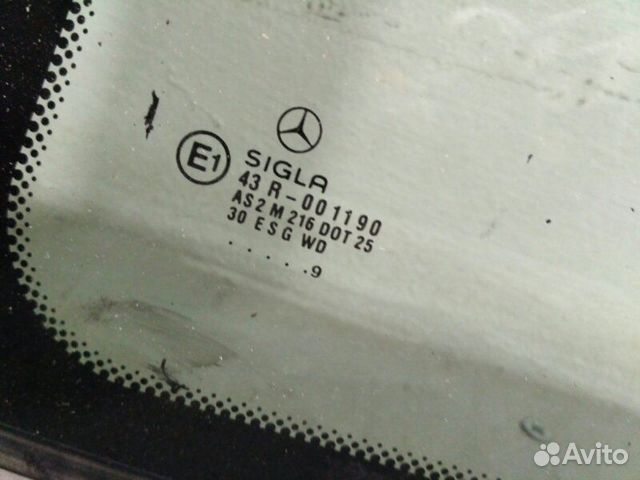 Стекло боковое заднее левое Mercedes-Benz