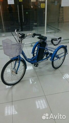 Трехколесный электровелосипедь Трехколесный электровелосипедь