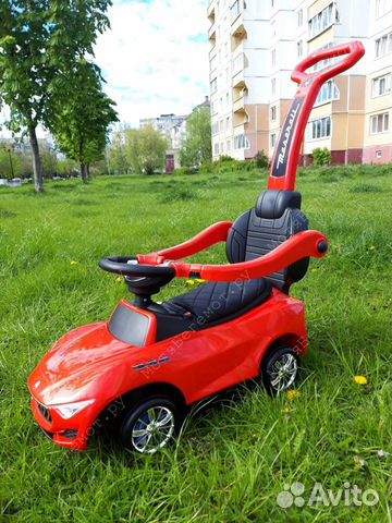 Детская машинка-каталки Мазератти 2 в 1 RED Детская машинка-каталки Мазератти 2 в 1 RED