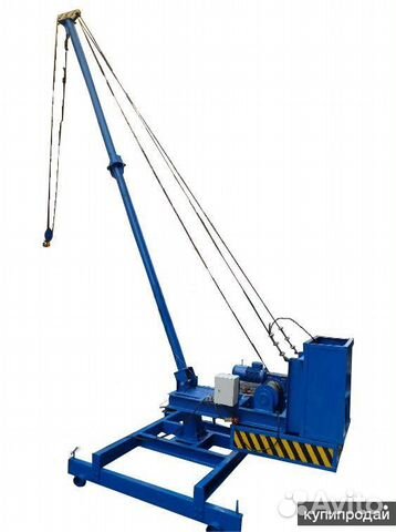 Аренда строительного мини крана Пионер, лебедки
