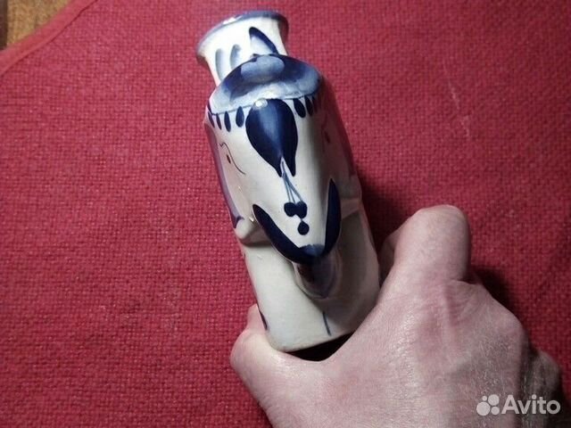 Графин «Слоник- Гжель» середины 20 века СССР Графин «Слоник- Гжель» середины 20 века СССР