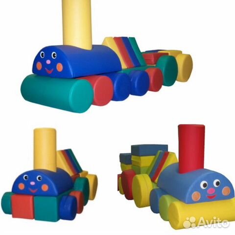 Игровой мягкий набор Паровозик