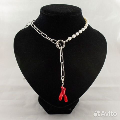 Колье трансформер натуральный жемчуг