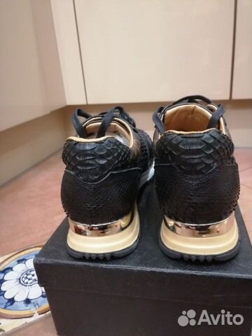 Кроссовки из кожи питона Кроссовки из кожи питона