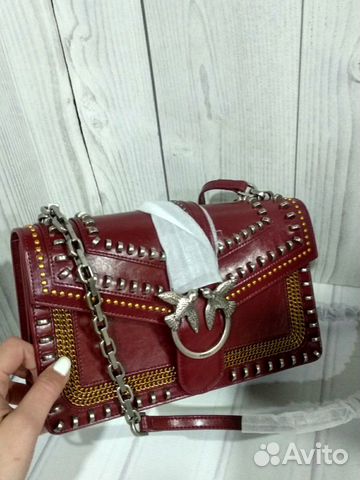 Сумка Pinko Rockstar кожаная Сумка Pinko Rockstar кожаная