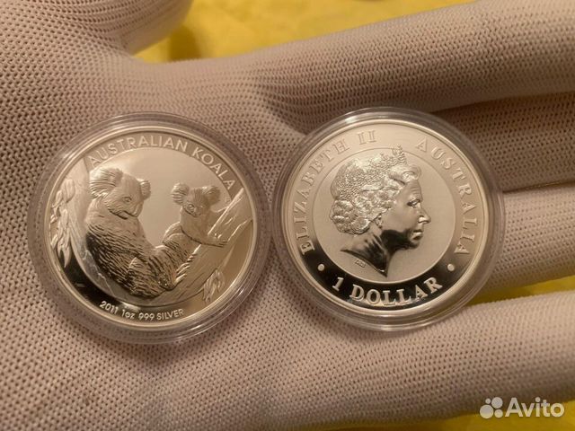 Серебряная монета, Австралия, 2011 1 OZ Коала