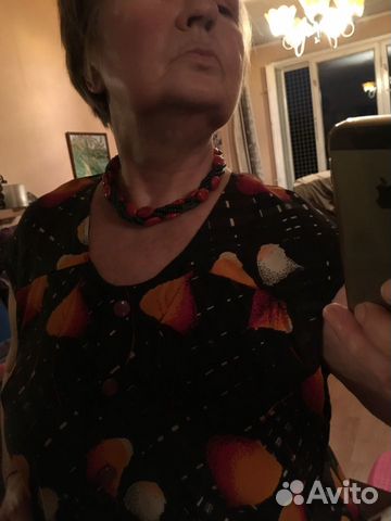 Бусы из чешского бисера и пресс. коралла 41 см