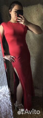 Платье вечернее красное