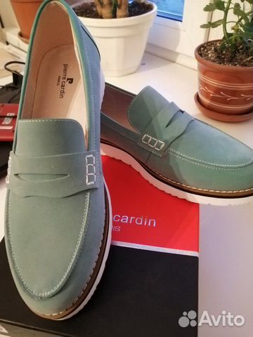 Лоферы pierre cardin, нубук новые 40 Лоферы pierre cardin, нубук новые 40