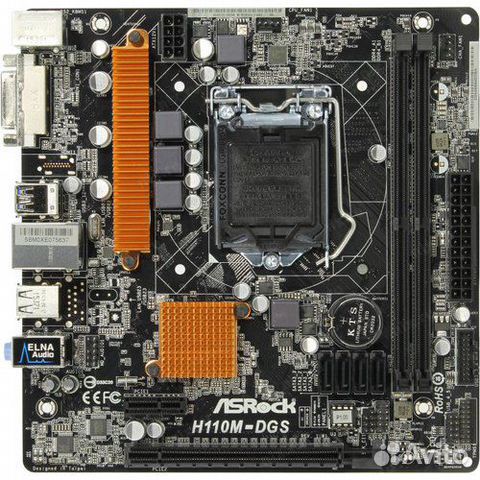 Материнская плата ASRock H110M-DGS, socket LGA1151
