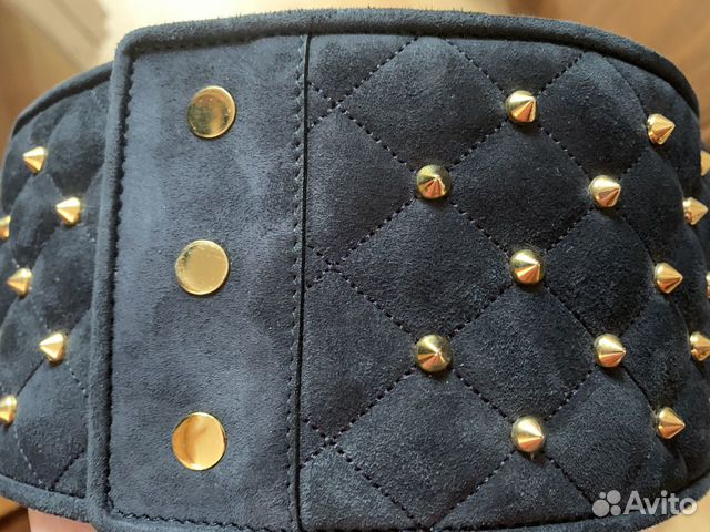 Оригинал Robetro Cavalli широкий замшевый пояс