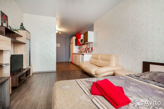 

Квартира-студия, 34 м², 2 кровати