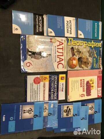 Учебники, впр и пособия для 5-6-7-8 классов