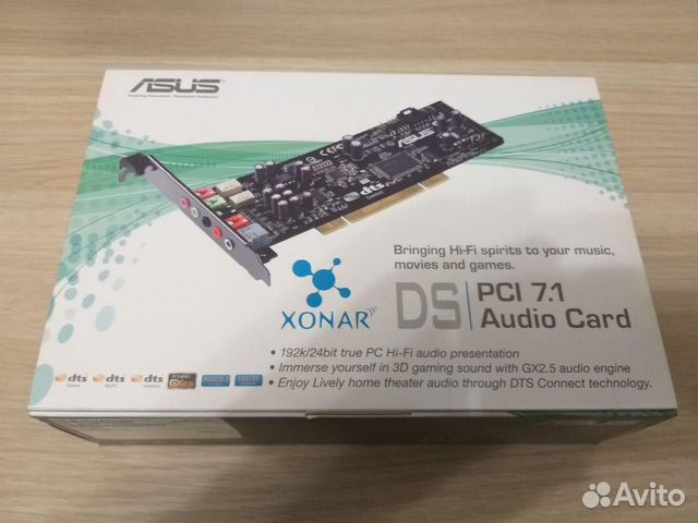 Звуковая карта asus Xonar DS 7.1 (отличное сост.)