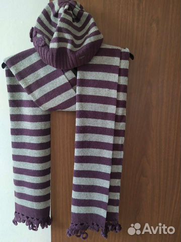 Шарф с шапкой