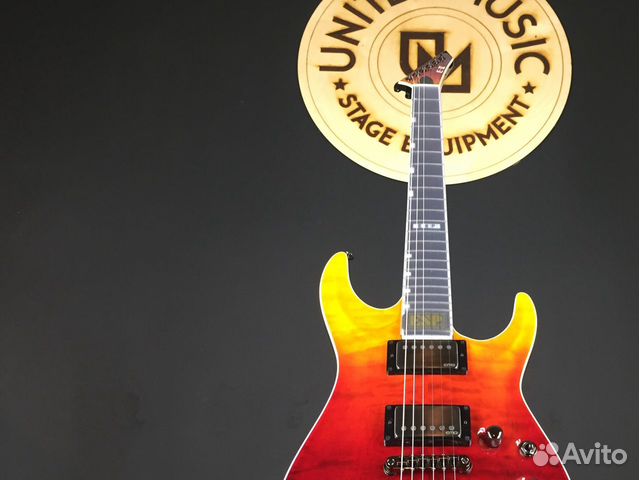 ESP E-II horizon NT-II Tiger Eye Amber Fade