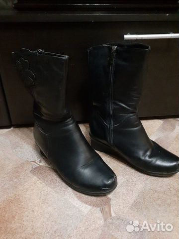 Сапоги женские зимние искусственные