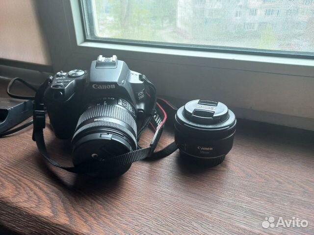 Canon eos 250d kit + два объектива: kit 18-50 и 50