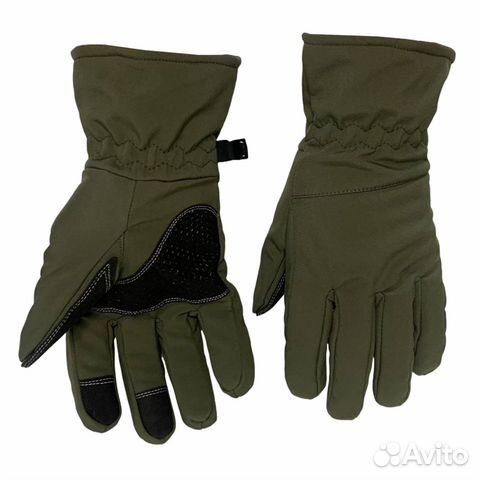 Зимние тактические перчатки Soft Shell (олива) M