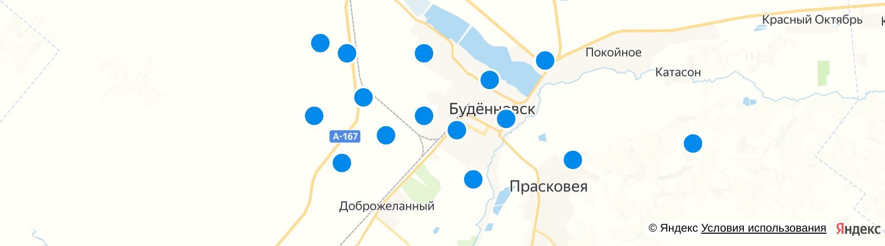 Карта осадков буденновск