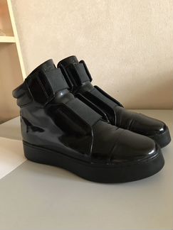 Кожаные женские ботинки 40