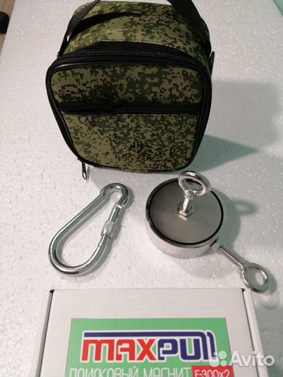 Поисковый магнит F300х2 двухсторонний