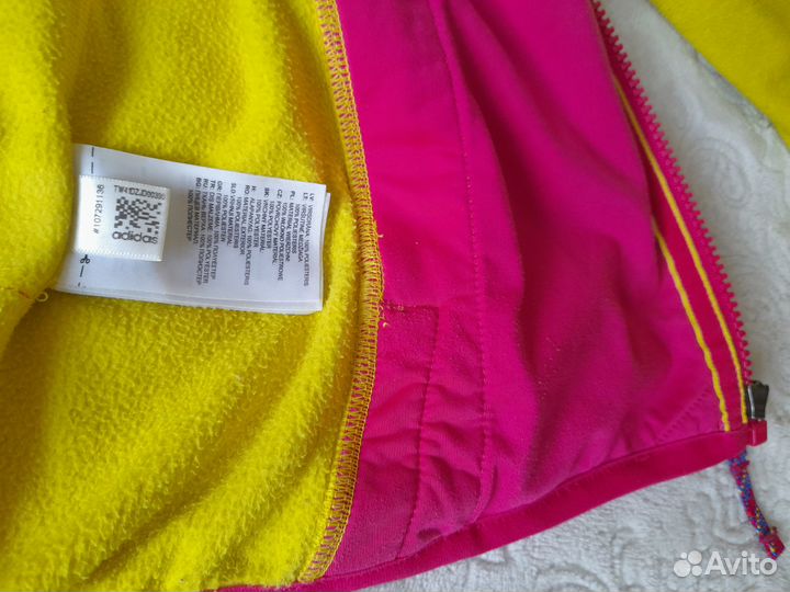 Ветровка Adidas флис девочка 140 р