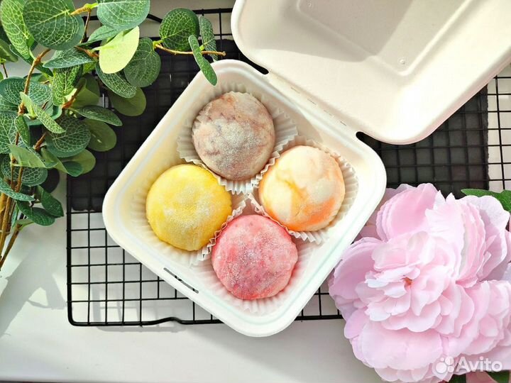 Бенто торт cake to go моти клубника в шоколаде