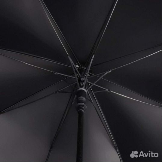 Зонт трость мужской черный