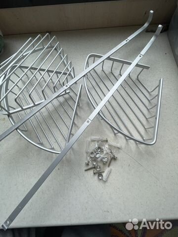 Угловые полки-вешалки для ванной, бани и т.д