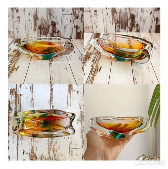 Чаши, пепельницы, конфетницы, стекло, винтаж